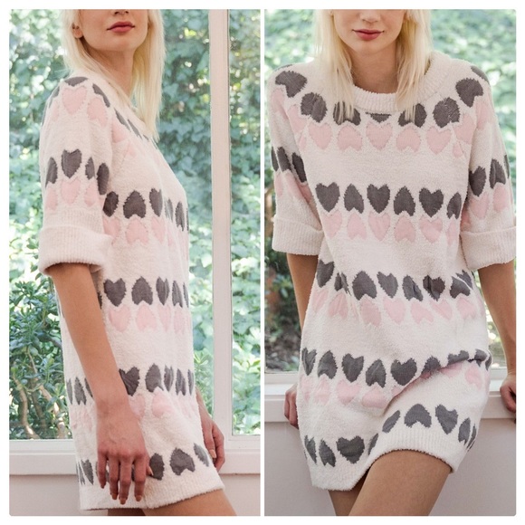 POL Sweetheart Berber Fleece Mini Dress - Picture 4 of 10